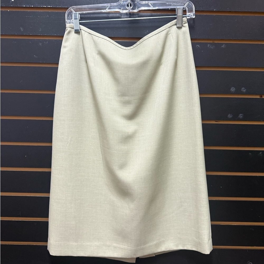 Jones Wear Stretch Pencil Skirt Tan Beige Career Office Size 8